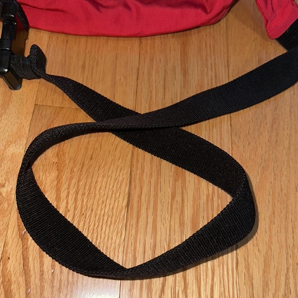 BALENCIAGA DEMNA red logo dual pocket nylon black waist belt crossbody bag - Picture 8 of 16